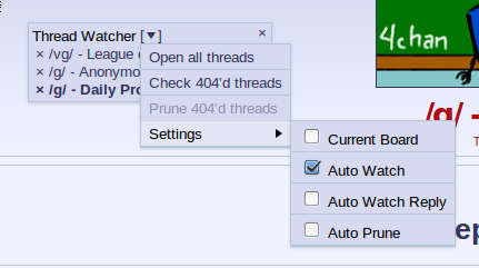 New thread watcher