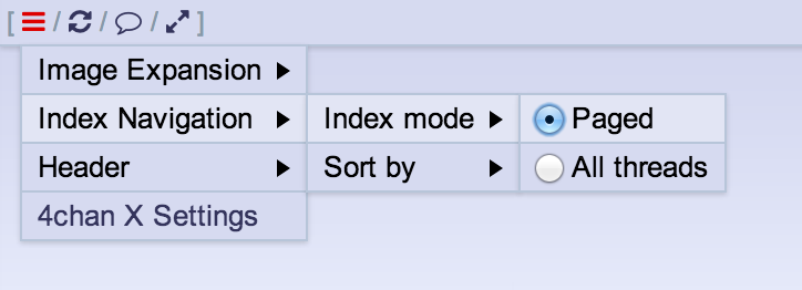 index navigation